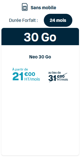 FORFAIT 30GO 24M SS