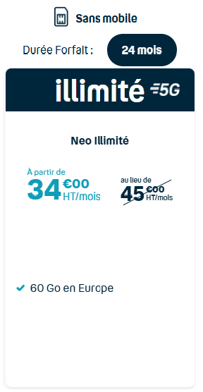 FORFAIT illimitée 24M SS